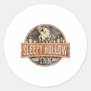 Sleepy Hollow Alloween Horseman Classic Round Sticker