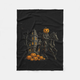 Sleepy Hollow Dead And Breakfast Est 1869 Headless Fleece Blanket