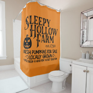 Sleepy Hollow Farms Farm Fresh Pumpkins Shower Curtain
