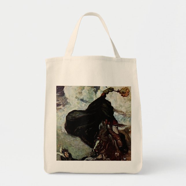 Sleepy Hollow: He Saw the Goblin Rising Tote Bag (Front)