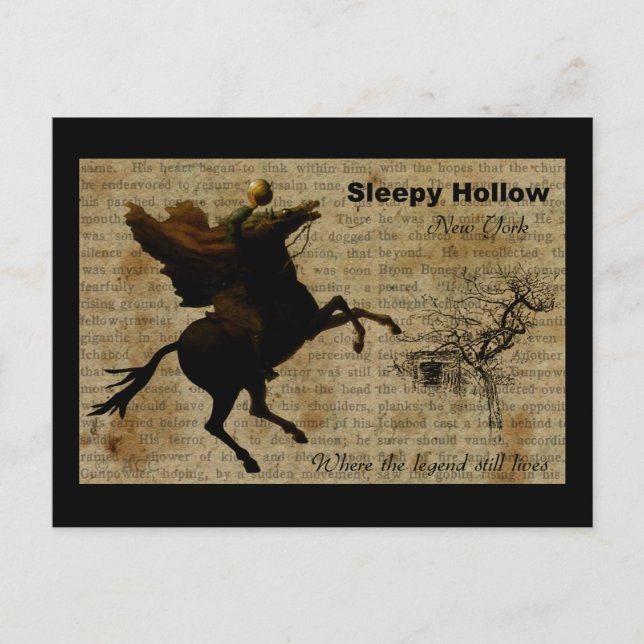 Sleepy Hollow Headless horseman 2 Postcard (Front)