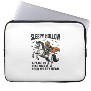 Sleepy Hollow Headless Horseman Vintage Halloween Laptop Sleeve