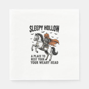 Sleepy Hollow Headless Horseman Vintage Halloween  Napkin
