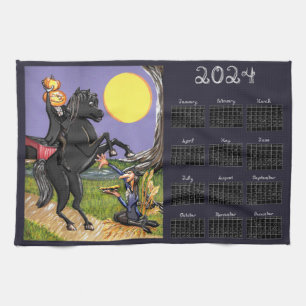 Sleepy Hollow Inspired Headless Horseman Ichabod Tea Towel