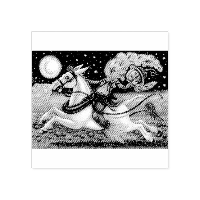 SLEEPY HOLLOW SCARECROW, HALLOWEEN RUBBER STAMP (Imprint)