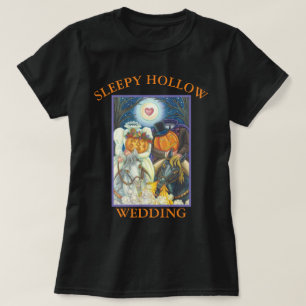SLEEPY HOLLOW WEDDING HALLOWEEN BASIC T-SHIRT Blk