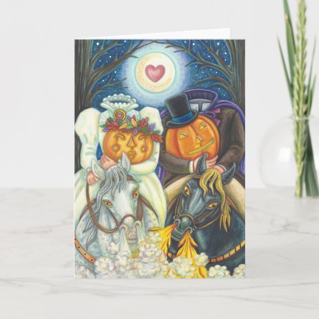 SLEEPY HOLLOW WEDDING HALLOWEEN GREETING CARD Blnk (Front)