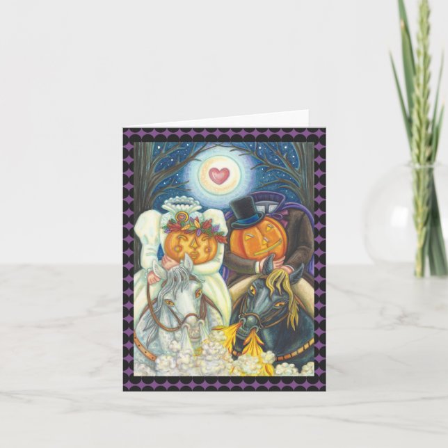 SLEEPY HOLLOW WEDDING HALLOWEEN NOTE CARD Blank (Front)