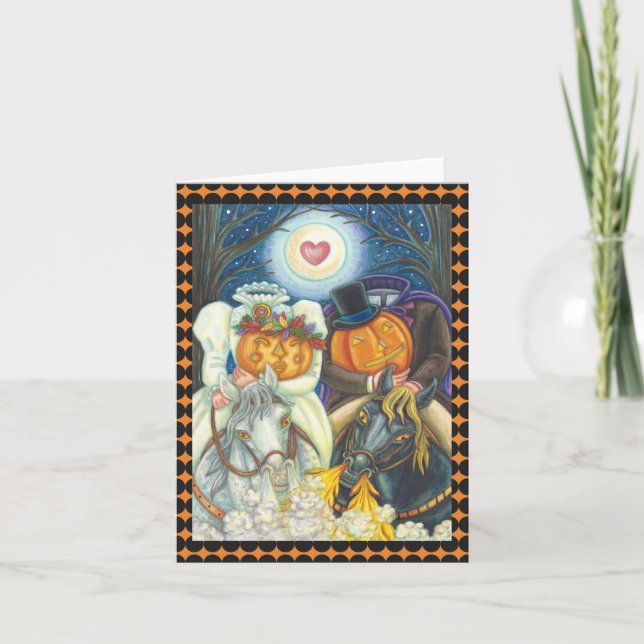 SLEEPY HOLLOW WEDDING HALLOWEEN NOTE CARD Blank (Front)