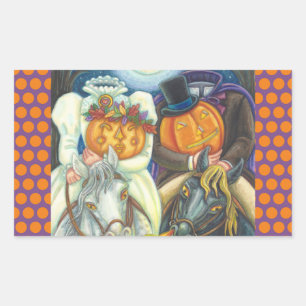 SLEEPY HOLLOW WEDDING HALLOWEEN STICKERS SHEET Rec