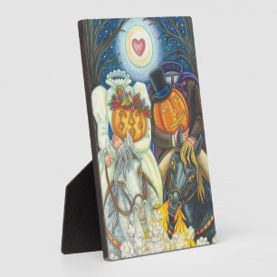 SLEEPY HOLLOW WEDDING, HEADLESS HORSEMAN & BRIDE PLAQUE