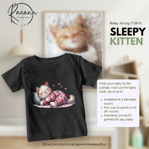Sleepy Kitten Baby Fine Jersey T-Shirt