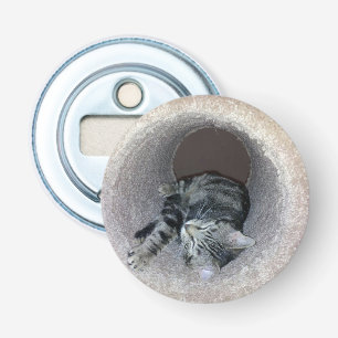 Sleepy Kitty Cat by Shirley Taylor Bottle Opener