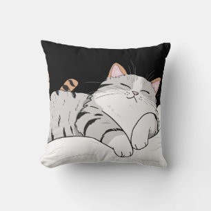 Sleepy Kitty Haven Pillow