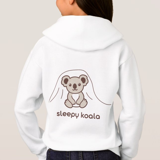 Sleepy Koala Girls Hoodie (Back)