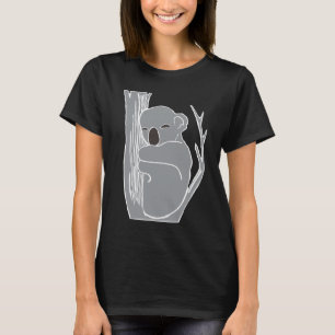 Sleepy Koala Women's Black T-Shirt