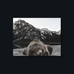 Sleepy Lazy Bear Rustic Cabin Decor<br><div class="desc">This design may be personalised by choosing the Edit Design option. You may also transfer onto other items. Contact me at colorflowcreations@gmail.com or use the chat option at the top of the page if you wish to have this design on another product or need assistance. See more of my designs...</div>