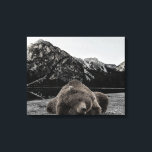 Sleepy Lazy Bear Rustic Cabin Decor<br><div class="desc">This design may be personalised by choosing the Edit Design option. You may also transfer onto other items. Contact me at colorflowcreations@gmail.com or use the chat option at the top of the page if you wish to have this design on another product or need assistance. See more of my designs...</div>