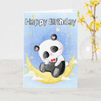 Sleepy Little Panda Bear | Happy Birthday
