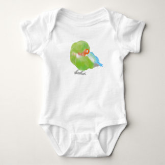 Sleepy Lovebird Baby Bodysuit