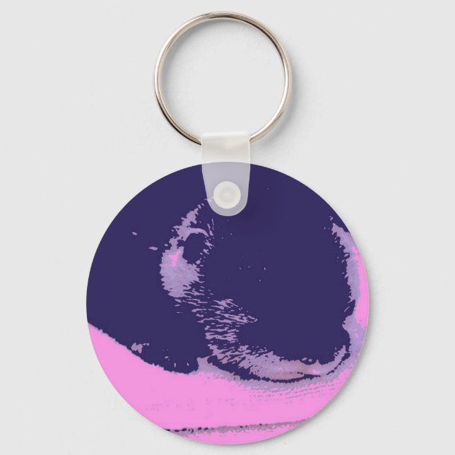 Sleepy Otter Key Ring (Front)