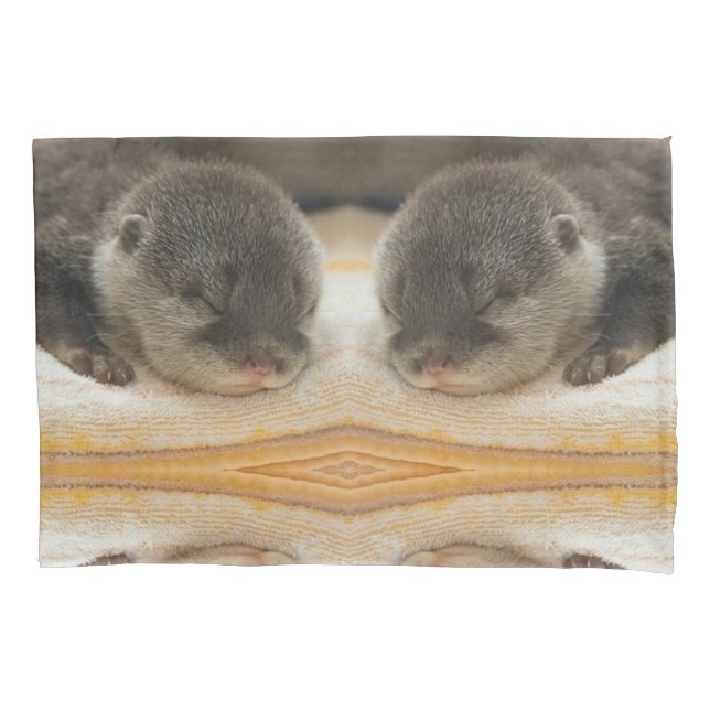 Sleepy Otter Pillowcase (Front)