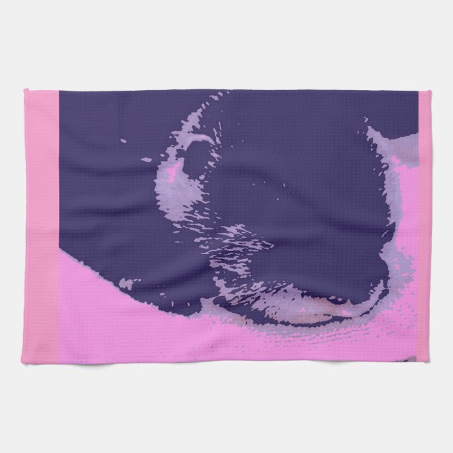 Sleepy Otter Tea Towel (Horizontal)