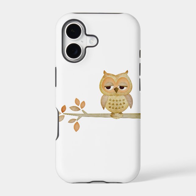Sleepy Owl in Tree Case (Back)