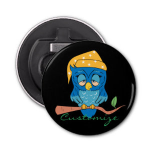 Sleepy Owl Thunder_Cove Classic Bottle Opener