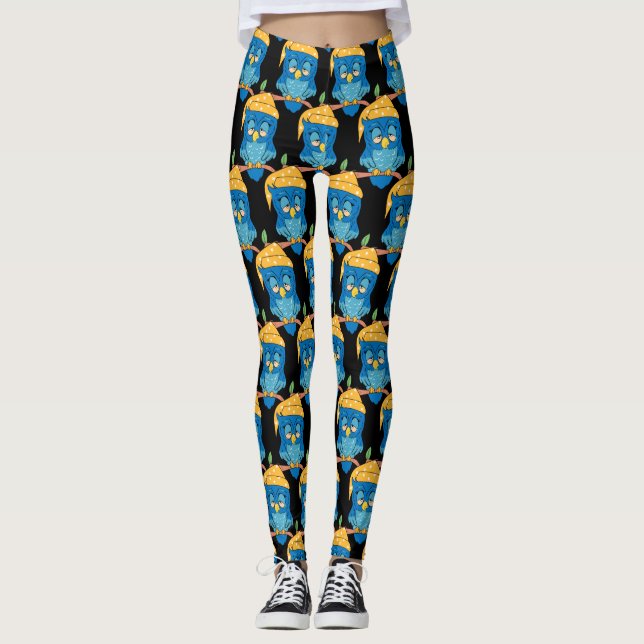 Sleepy Owl Thunder_Cove Leggings (Front)