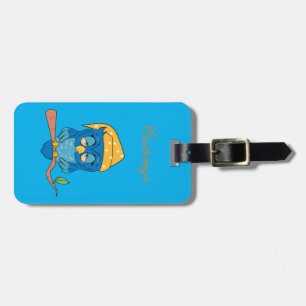 Sleepy Owl Thunder_Cove Luggage Tag