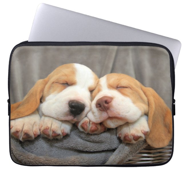 Sleepy Puppies Laptop Sleeve (Front)