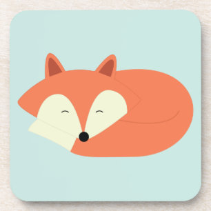 Sleepy Red Fox Coaster