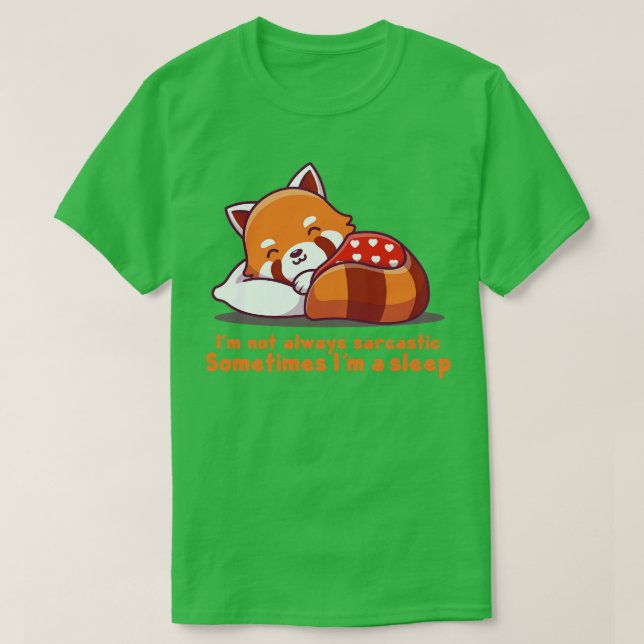 sleepy red panda T-Shirt (Design Front)