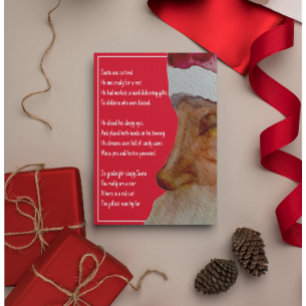 Sleepy Santa Christmas Card