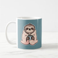 Sleepy Sloth Funny Morning Drinks