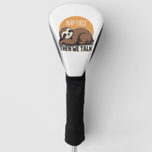 Sleepy Sloth Quote Vintage Cute Lazy Animal Shirt  Golf Head Cover