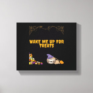 Sleepy sloth ready for Halloween treats! Classic T Canvas Print
