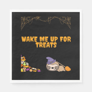 Sleepy sloth ready for Halloween treats! Classic T Napkin