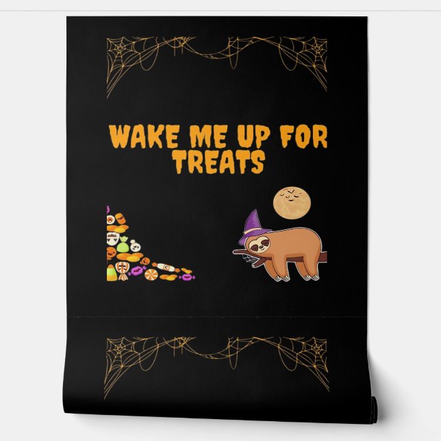Sleepy sloth ready for Halloween treats! Classic T Wallpaper (Unrolling)