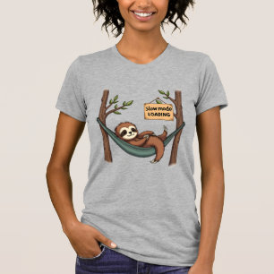 Sleepy Sloth Vintage Funny Lazy Animal Art 2 T-Shirt