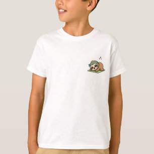 Sleepy Sloth Yoga Headband Kids T-Shirt