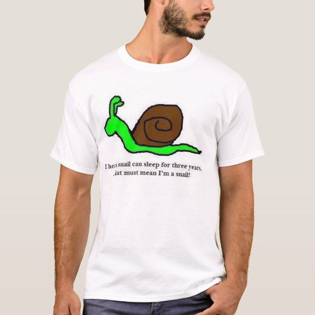 Sleepy Snail T-Shirt (Front)
