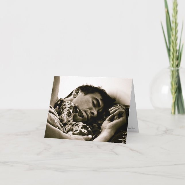 "Sleepy Sunday Splendour" by Christine Tetso Card (Front)