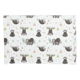 Sleepy Sweet Sloth Pattern Pillowcase