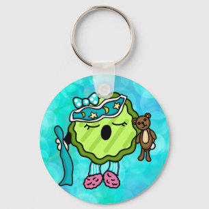 Sleepy Time Pickle Night Night Jammies Key Ring