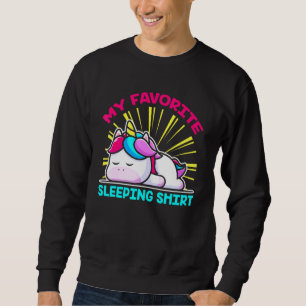 Sleepy Tired Lazy Fairy Sleeping Magical Animal Un Sweatshirt
