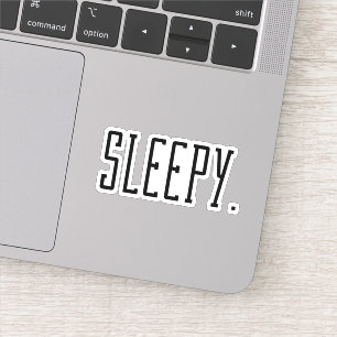 Sleepy. Typography