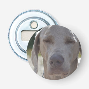Sleepy Weimaraner Bottle Opener