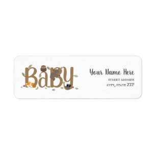 Sleepy Woodland Animals Baby Shower